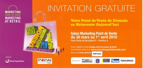 Marketing Point de Vente : Salon 2010