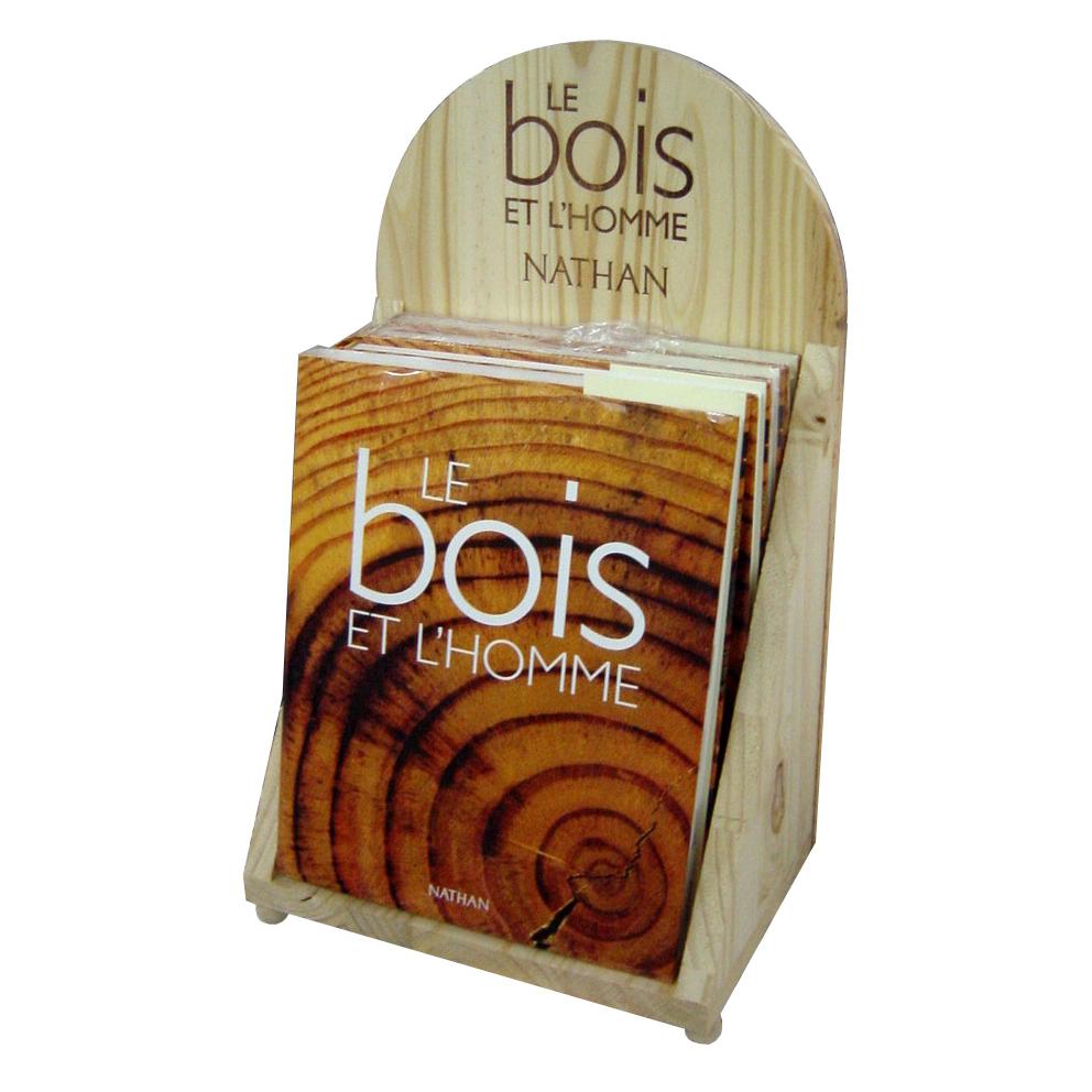 Display de comptoir de prsentation Le bois et l\'homme